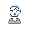 Illustration of a teacher with a headset on