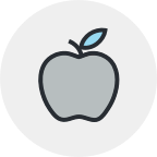 Illustration of an apple