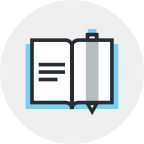 Illustration of an open book